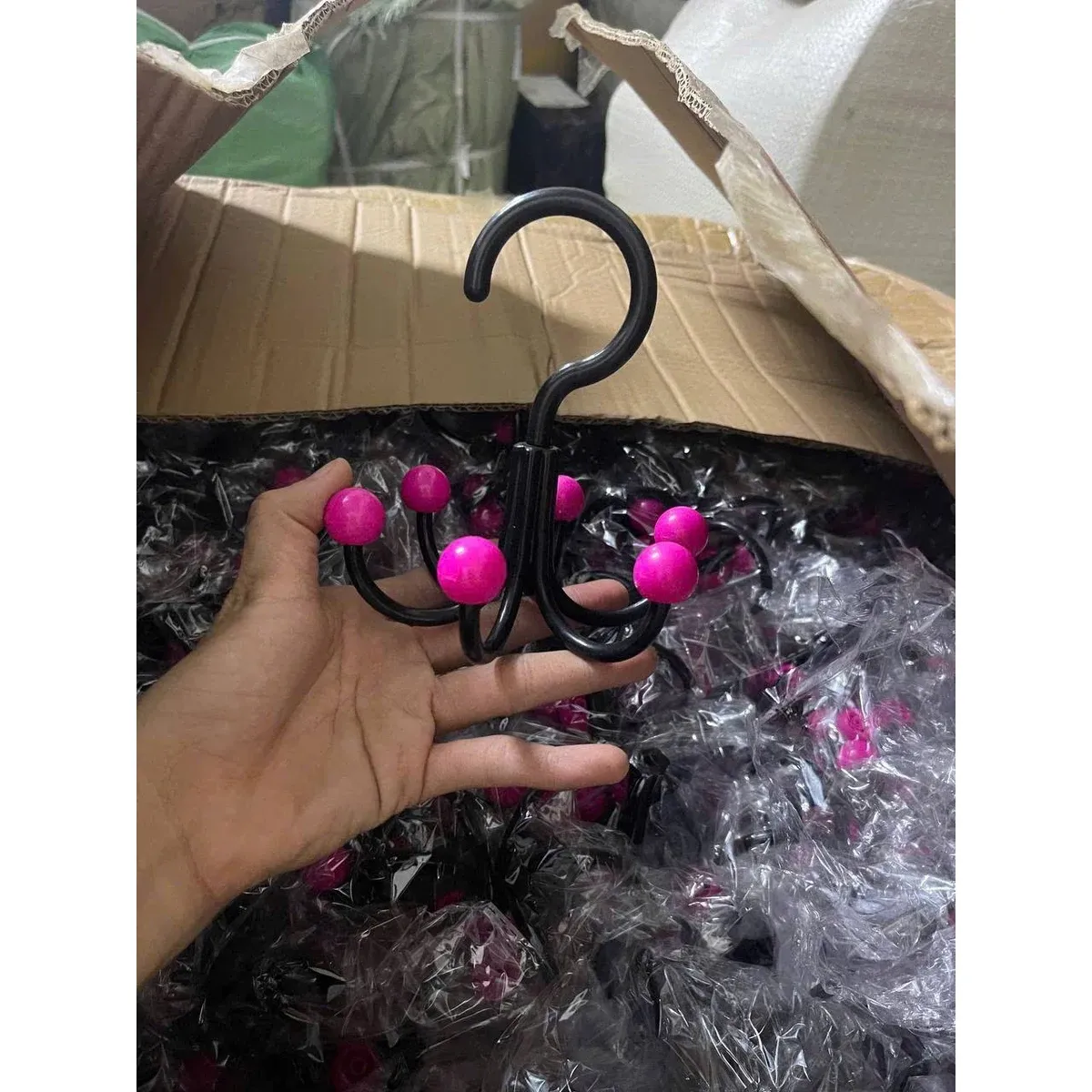 Móc chùm treo đa năng 6 nhánh xoay 360° treo đồ tiện dụng tiết kiệm không gian Size lớn