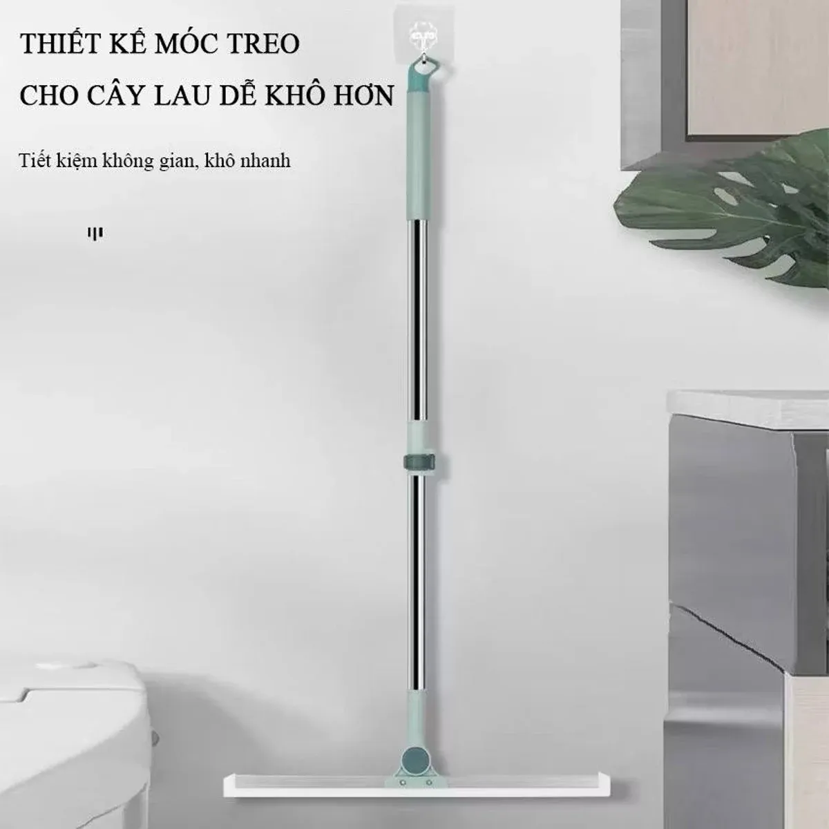 Chổi gạt nước lưỡi chổi bằng silicone mềm sàn nhà tắm chống trượt xoay 180 độ mẫu 2026