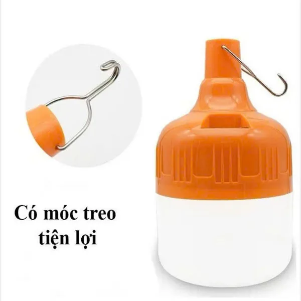 [50] Đèn tích điện siêu sáng 200W có móc treo tiện lợi