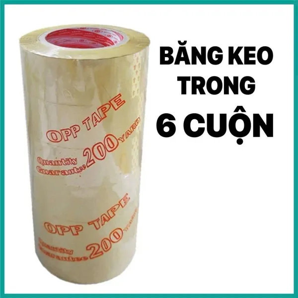 [10] BĂNG KEO DÍNH MÀU TRONG/ĐỤC – 1,8KG
