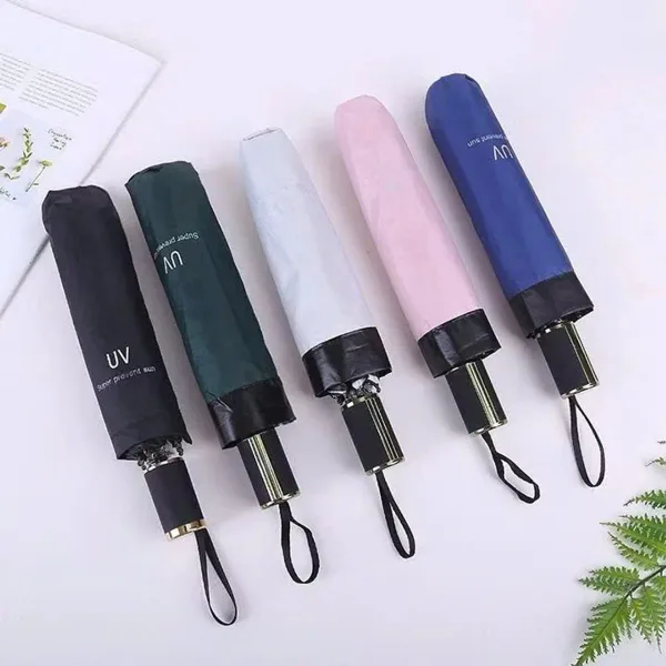 [50] Ô Dù chống tia UV gấp gọn che mưa che nắng 2 lớp siêu cứng cáp
