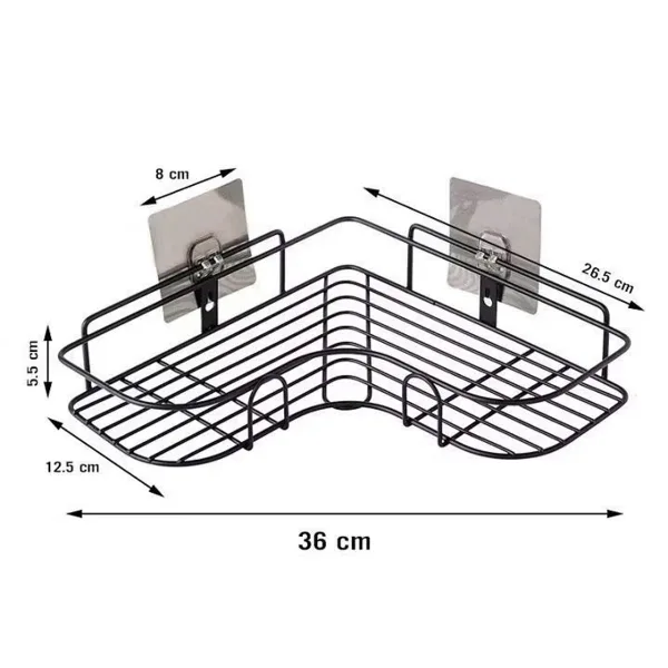 [50] Kệ Góc Nhà Tắm Dán Tường(Kèm dán)