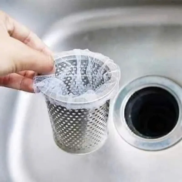 [80] Set 100 túi lọc rác bồn rửa bát tái dùng lại dc nhiều lần