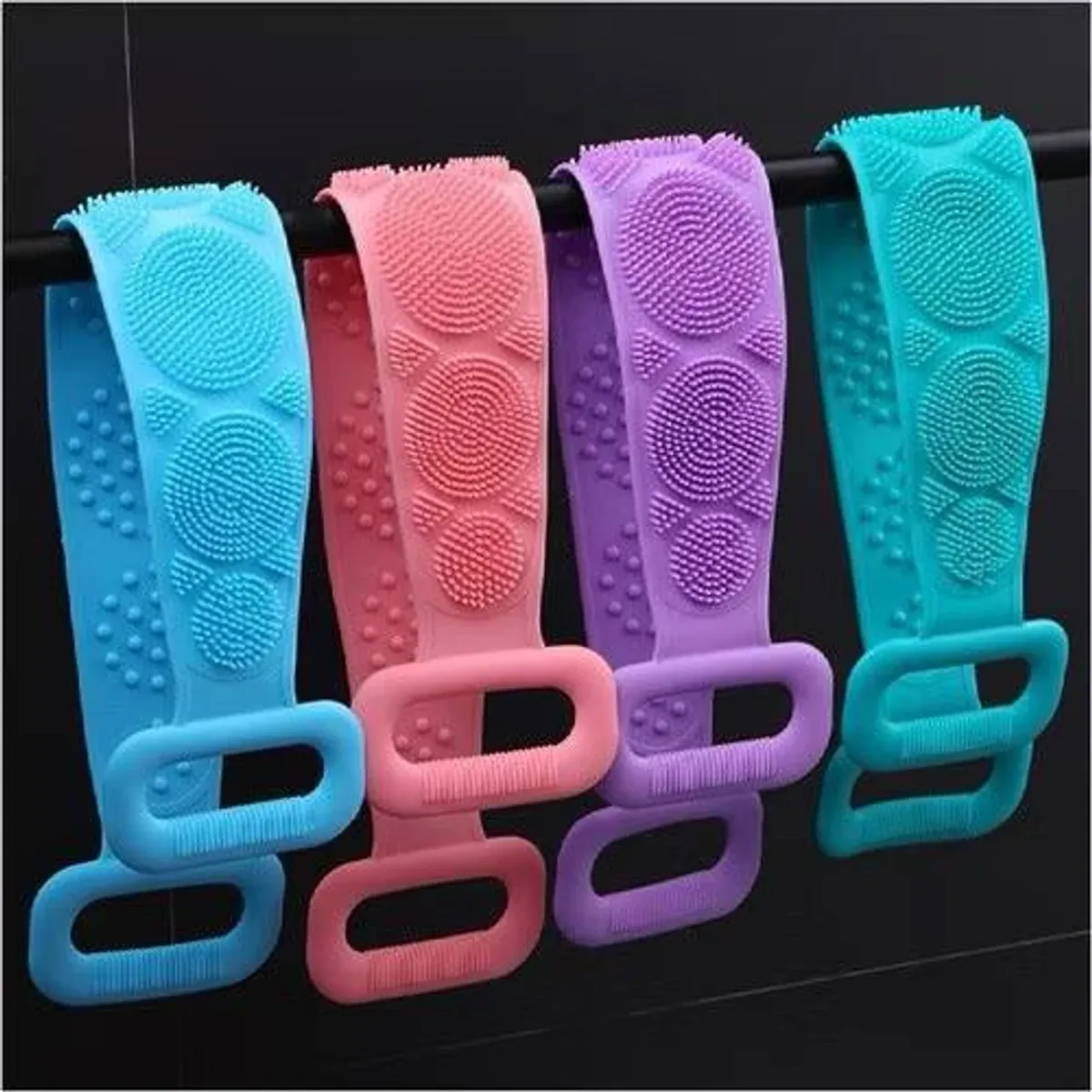 Dây tắm silicone chà lưng 2 mặt thần thánh Loại dày
